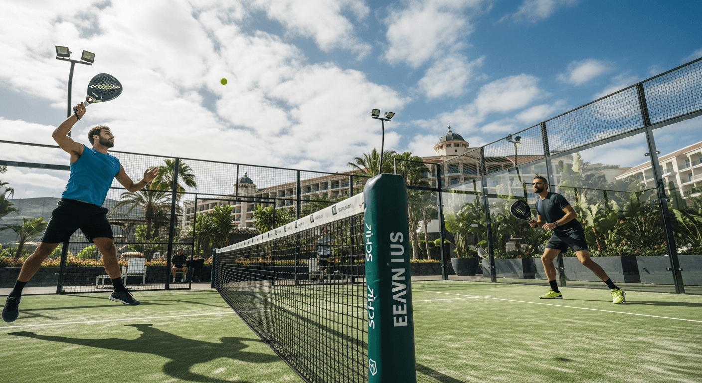 Padel action